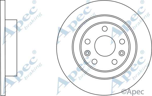 APEC BRAKING stabdžių diskas DSK2944